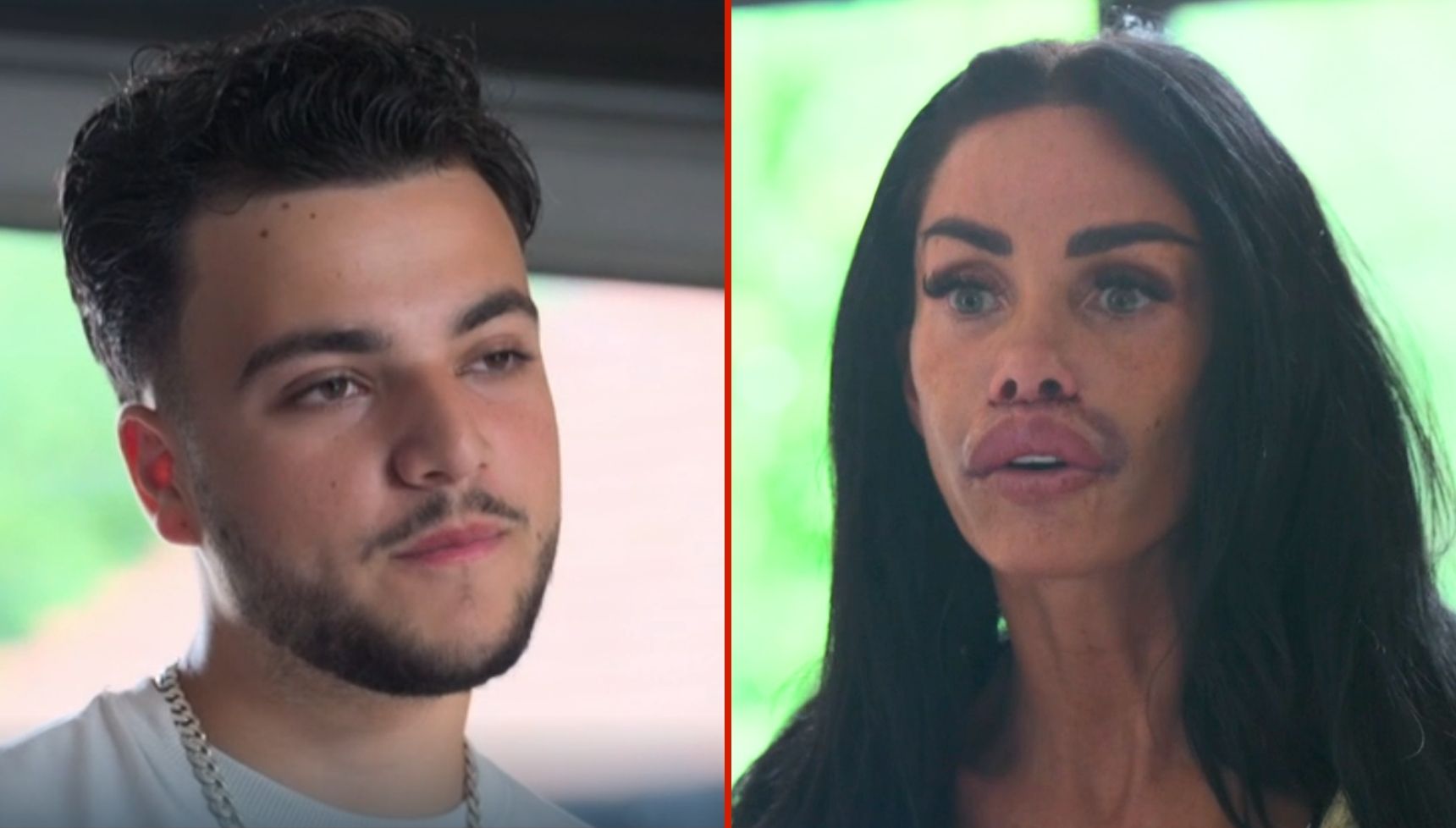The Princess Diaries' Junior Andre tells mum Katie Price she 'makes him sad' as she reveals massive bloodied lips