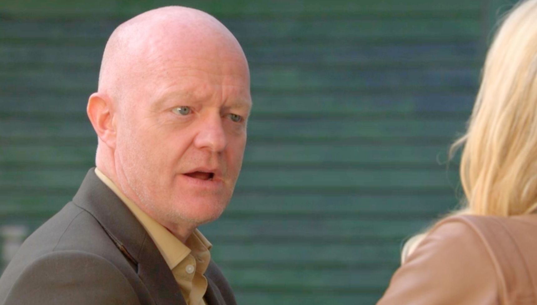 Max looking guilty in EastEnders