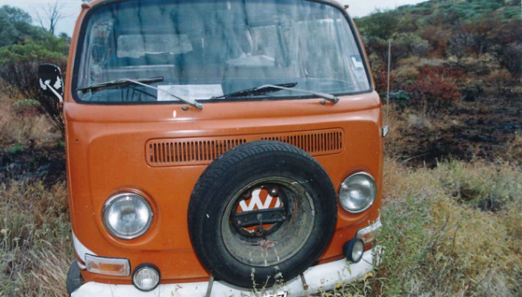 orange kombi van