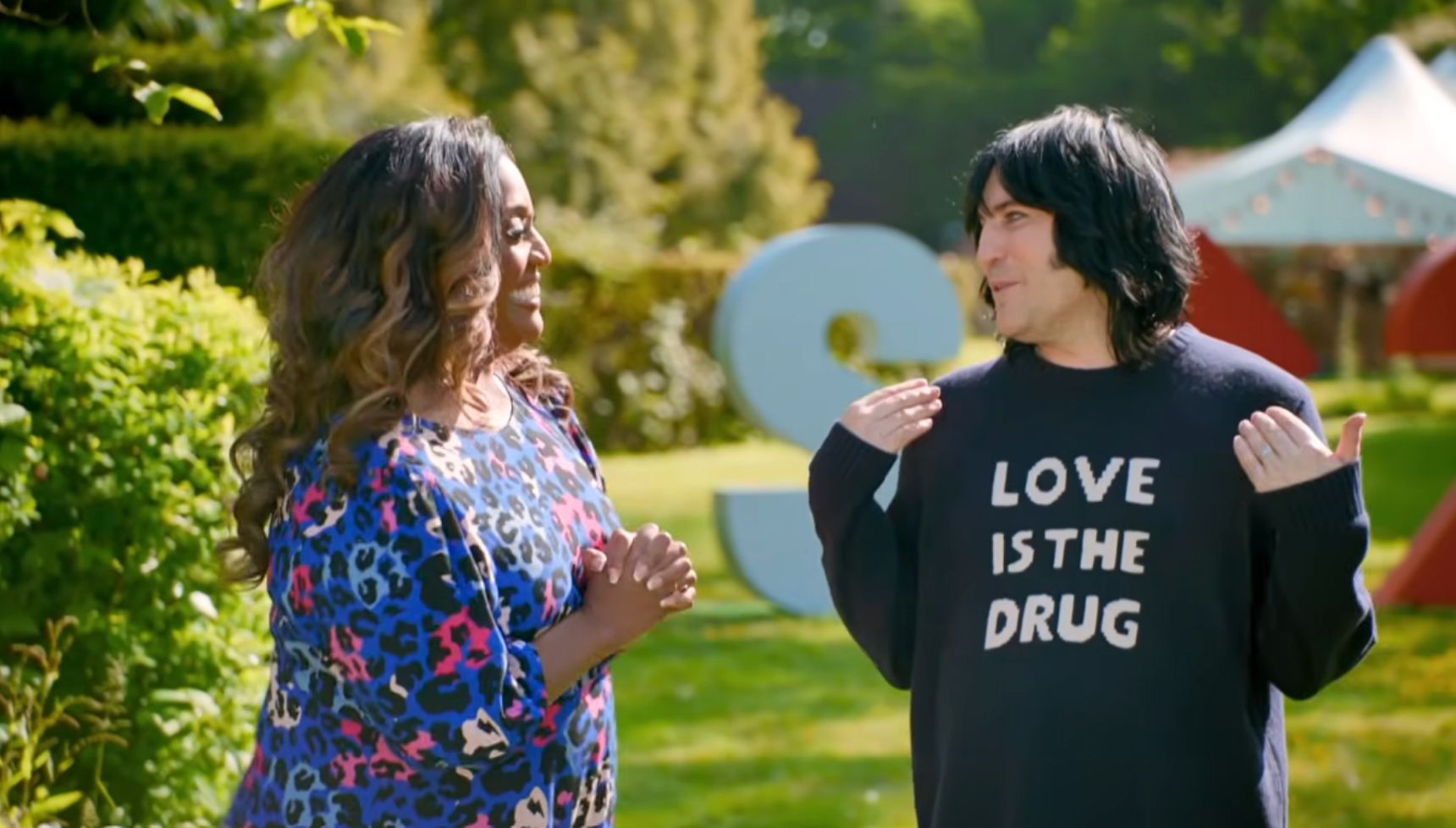Alison Hammond and Noel Fielding on Bake Off