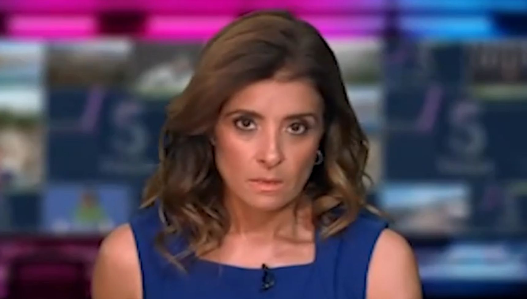 Channel 5 news presenter rolling eyes announcing Bonnie Tyler death
