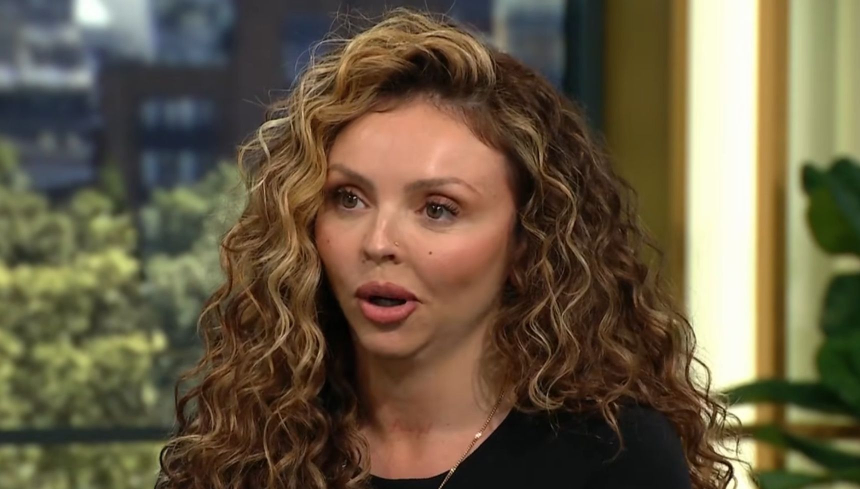 Jesy Nelson speaking on This Morning