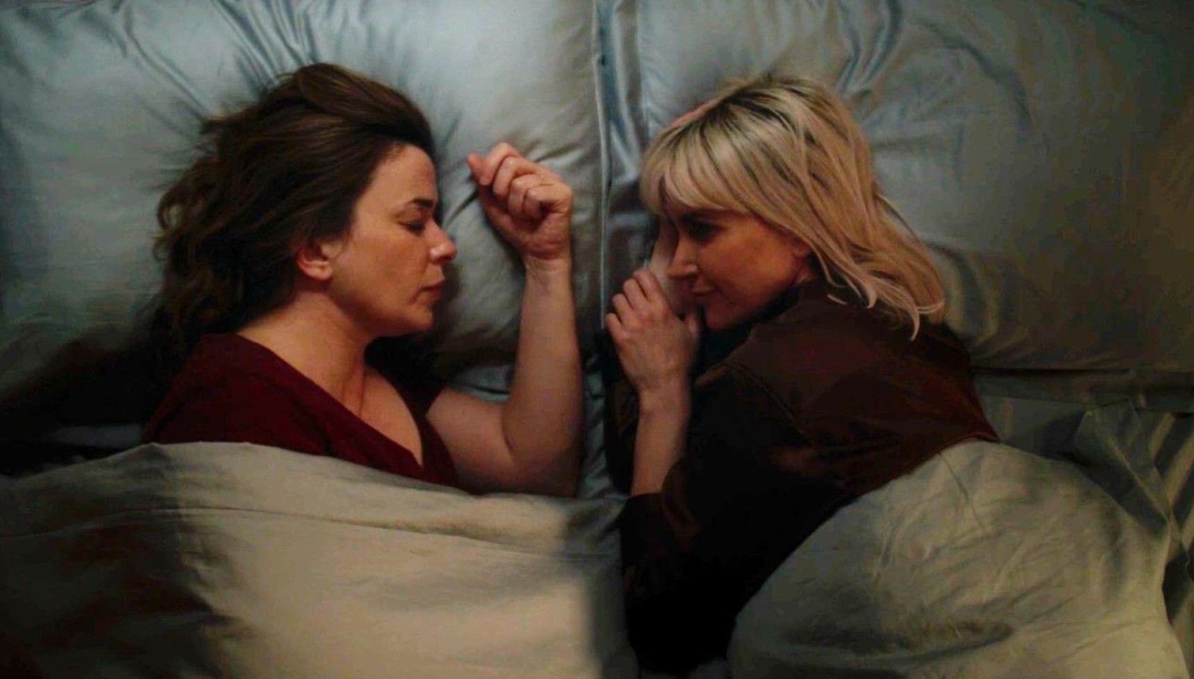 Eve Myles and Katherine Kelly as DCI Jeanette Kilburn and Dr Sophia Craven in The Crow Girl