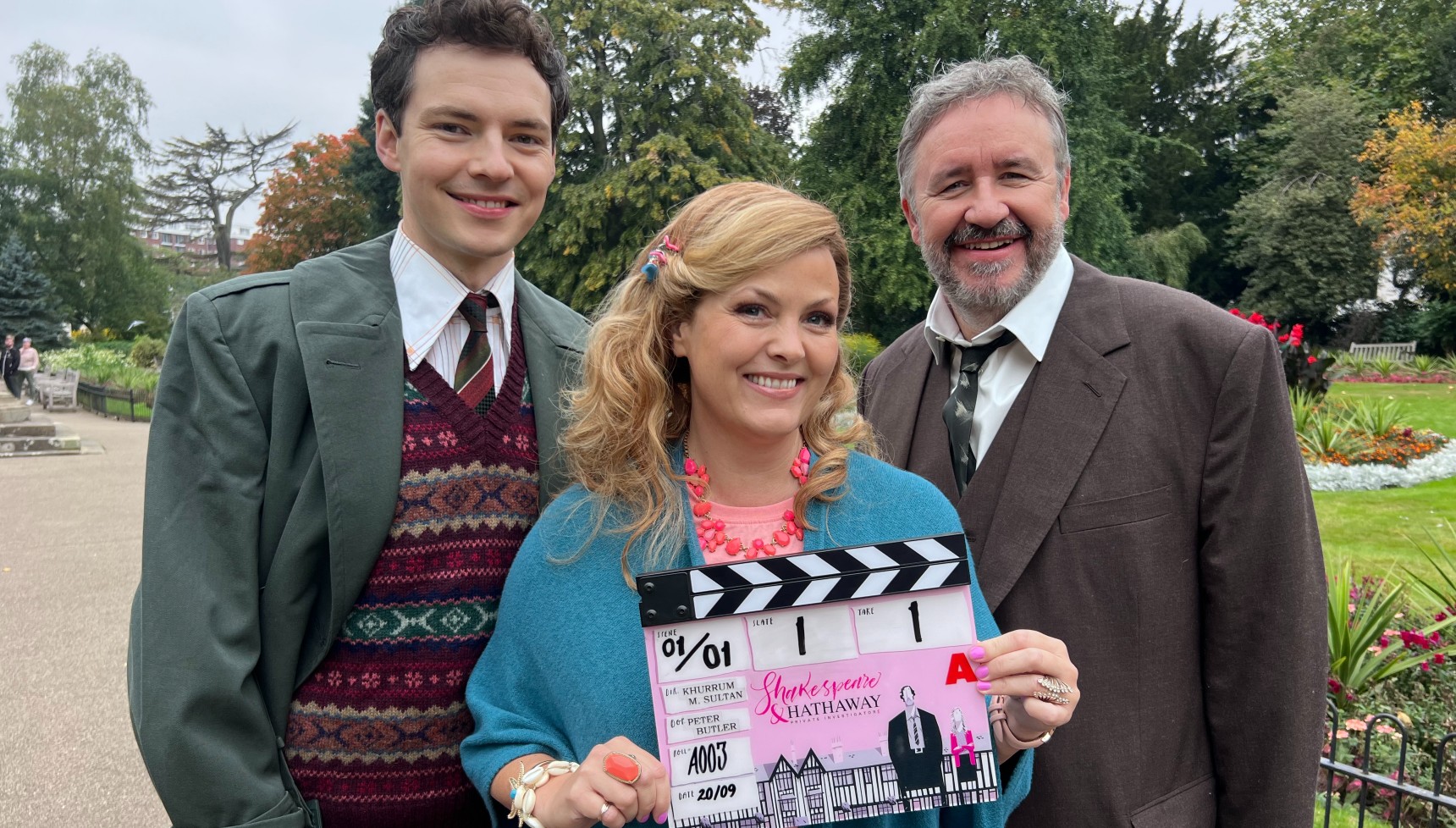 Patrick Walshe McBride, Jo Joyner and Mark Benton