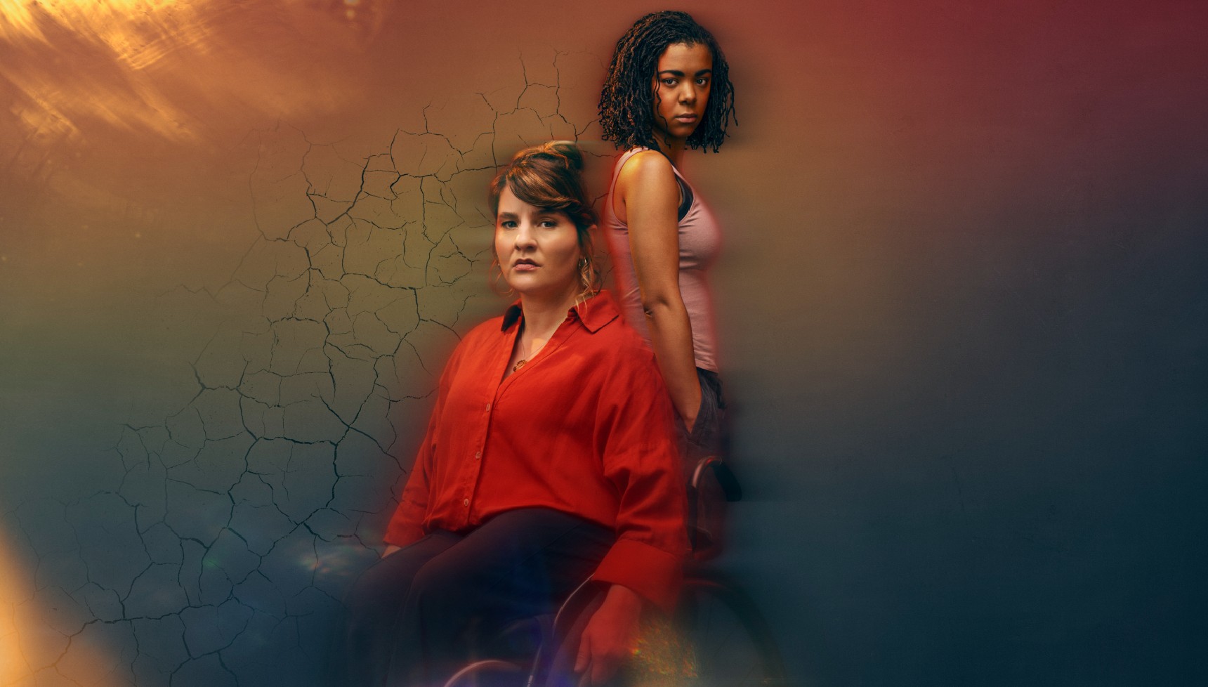 Ruth Madeley as Dr Gabrielle Fox and India Amarteifio as Bethany Krall in The Rapture