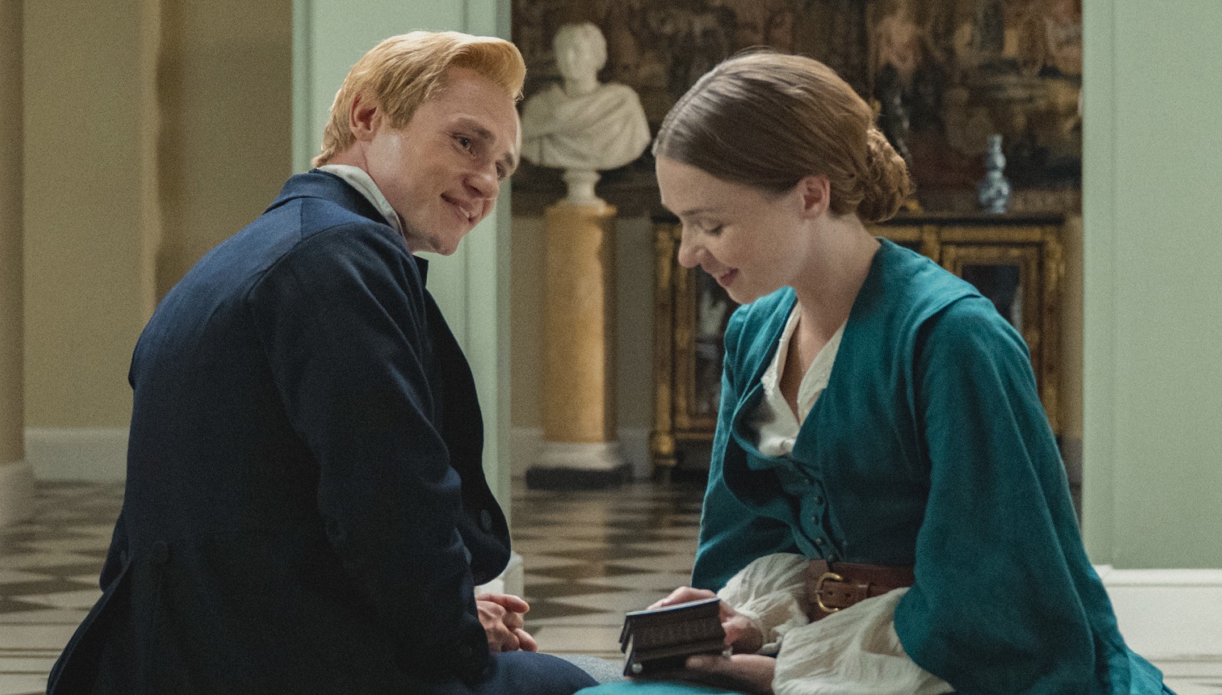 Former EastEnders actor Ben Hardy and Jessica Barden in The Cadburys