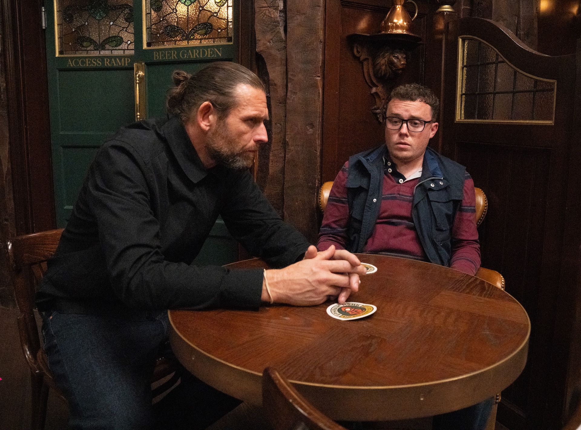 Kev is not happy with Vinny in Emmerdale