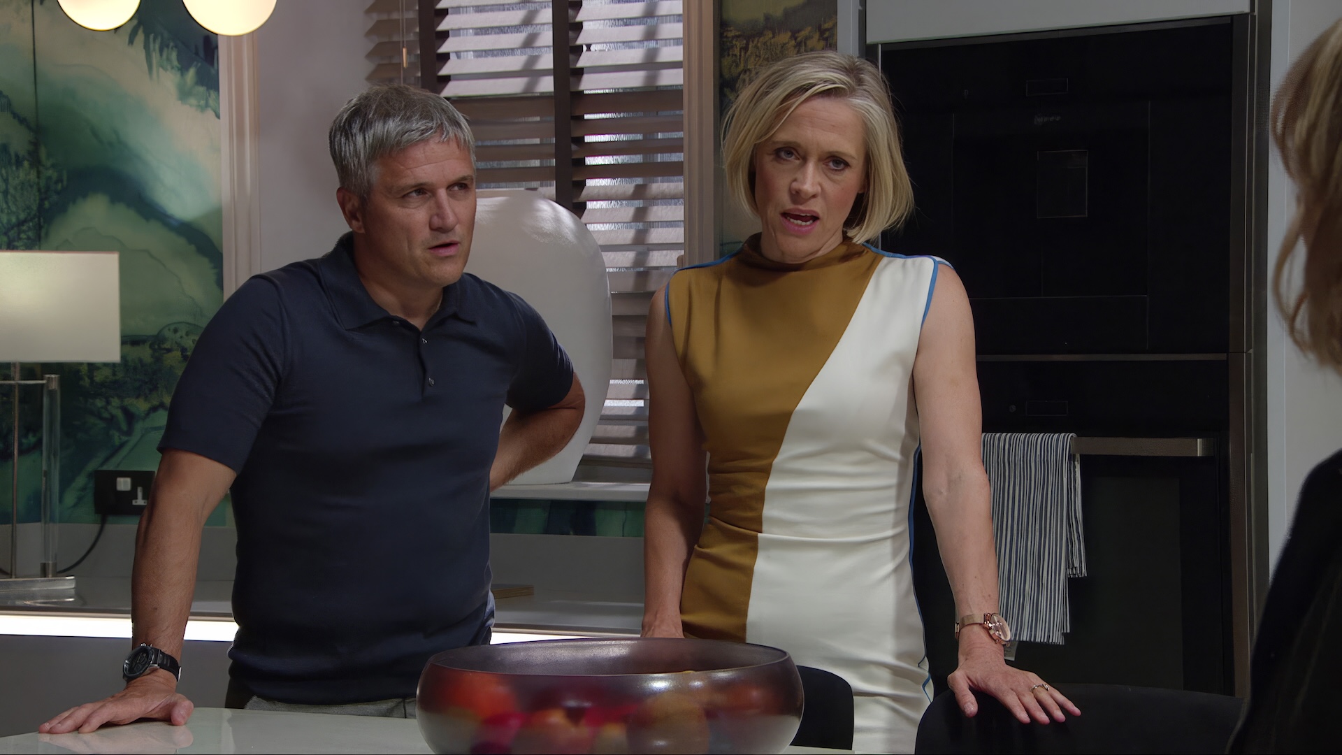 Caleb and Ruby break bad news to Nicola (Credit: ITV)