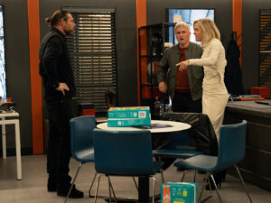 Ruby unveils her plan to Kev in Emmerdale