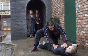 Ollie pins Jake on the floor