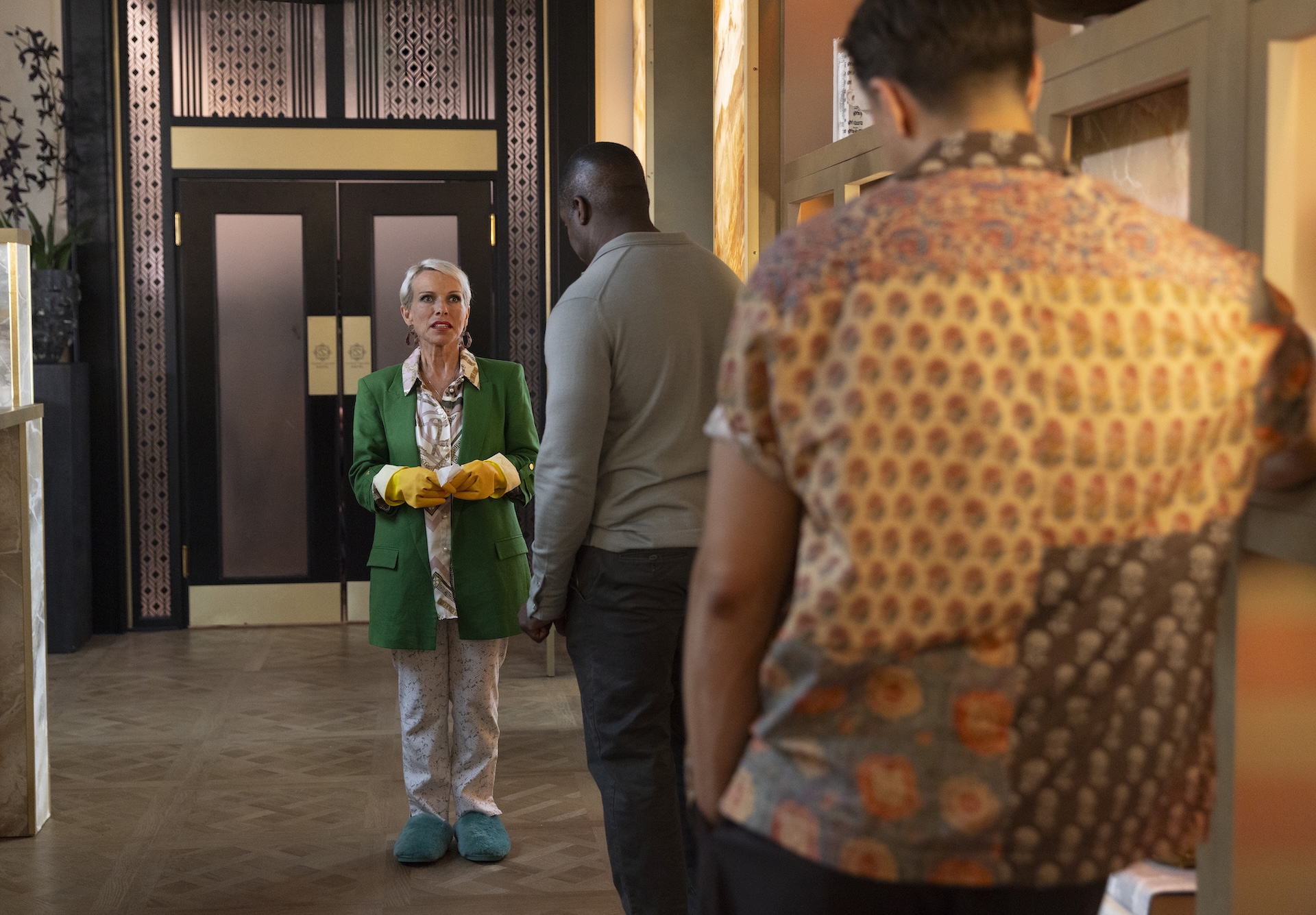 Debbie was left upset when she accidentally went to work in her slippers (Credit: ITV)