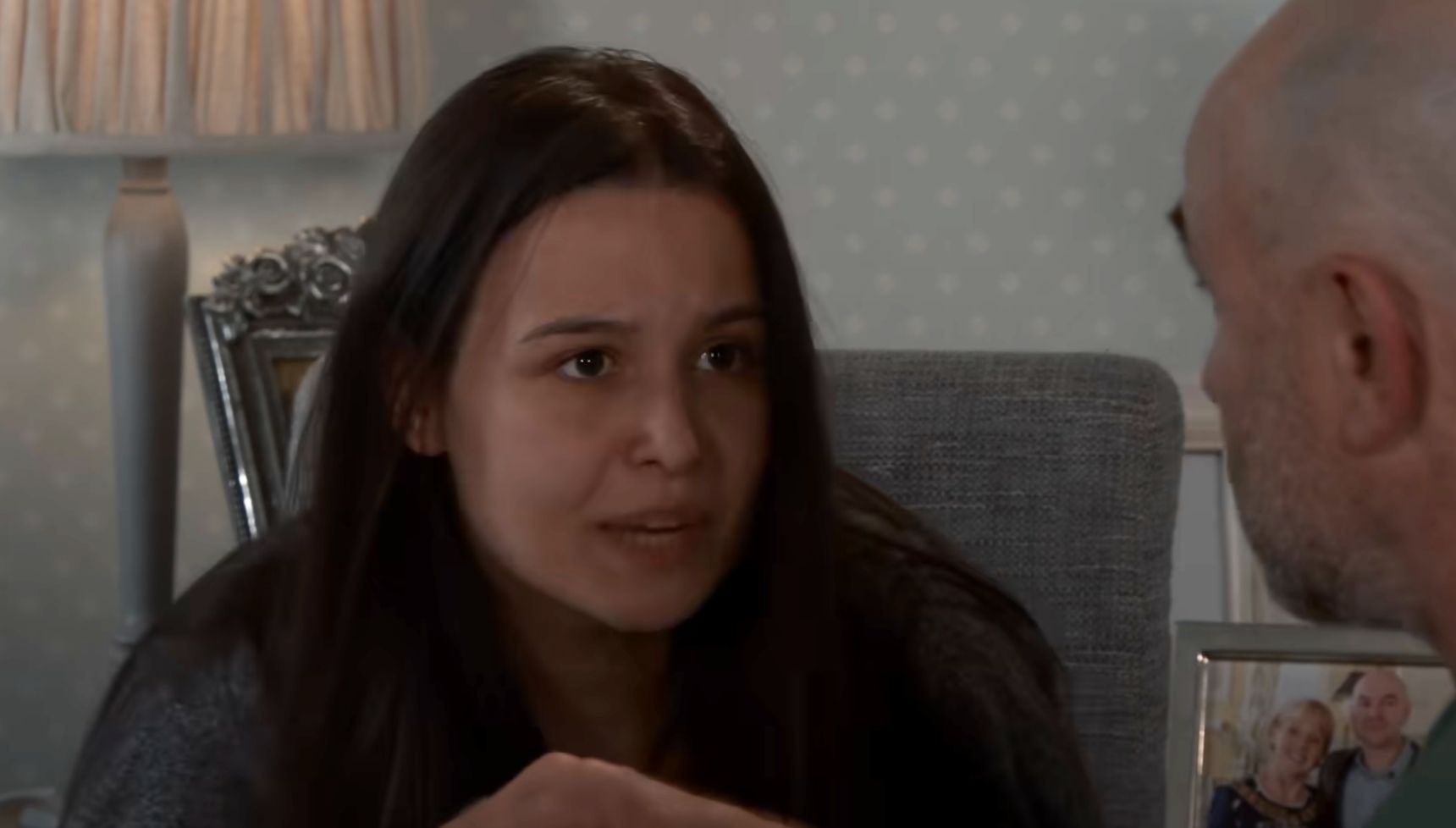 Lucy yells at Tim in Corrie