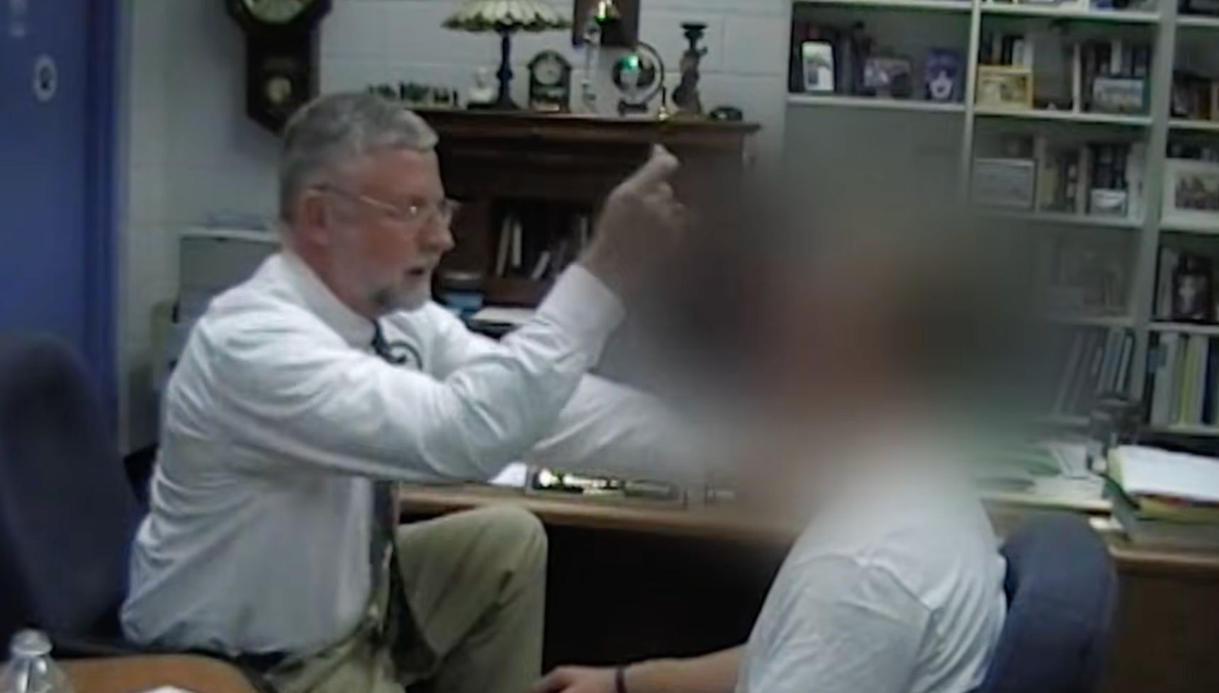 Dr George Kenney hypnotising a student