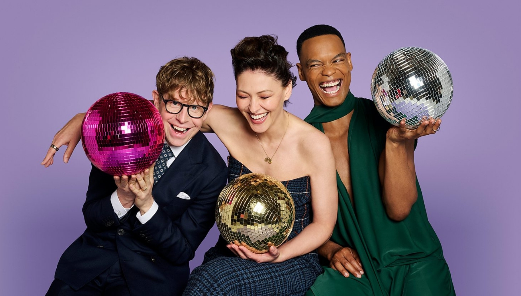 Strictly hosts Josh Widdicombe, Emma Willis and Johannes Radebe