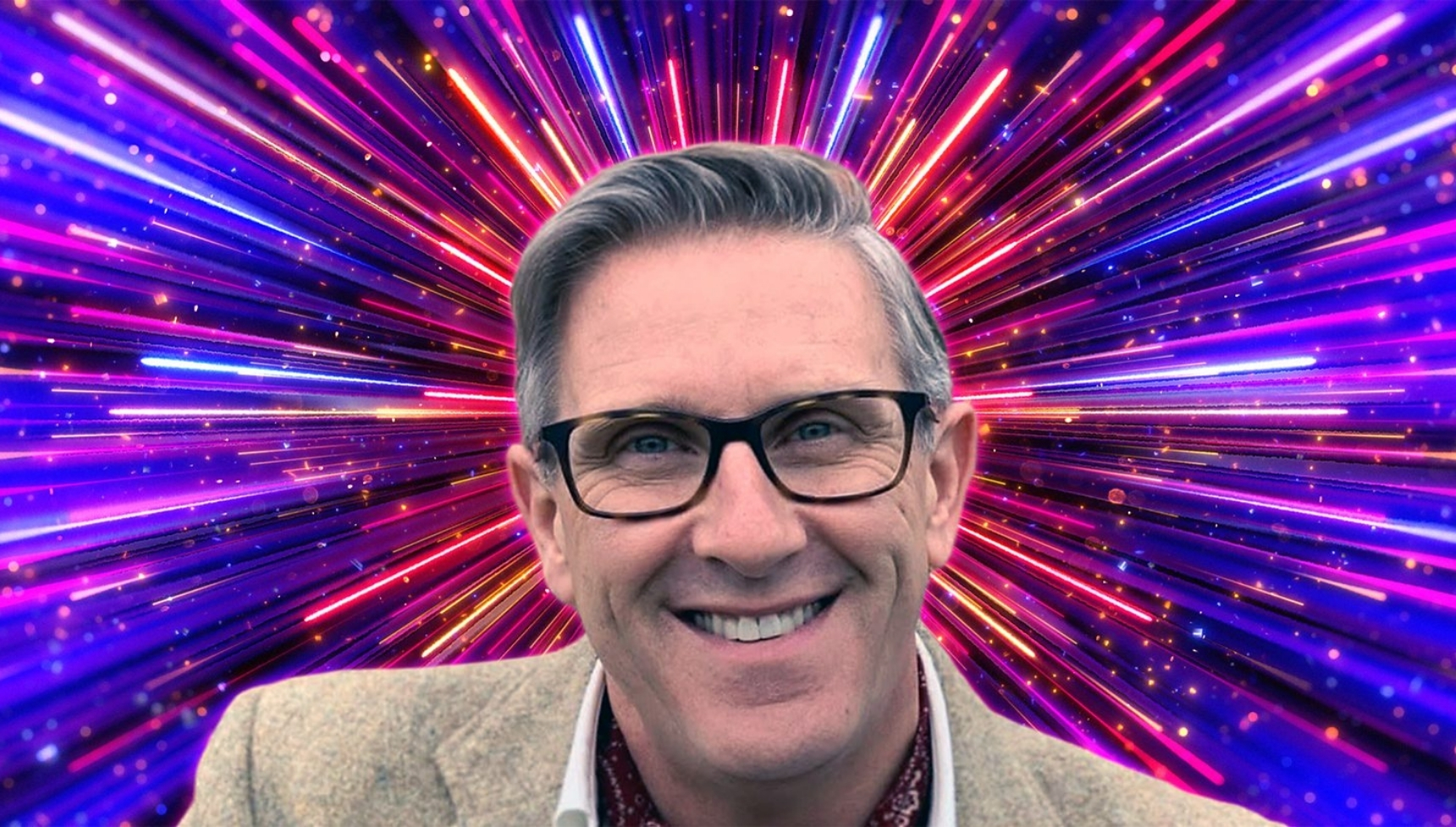 Graeme Hall smiling in Strictly promo photo