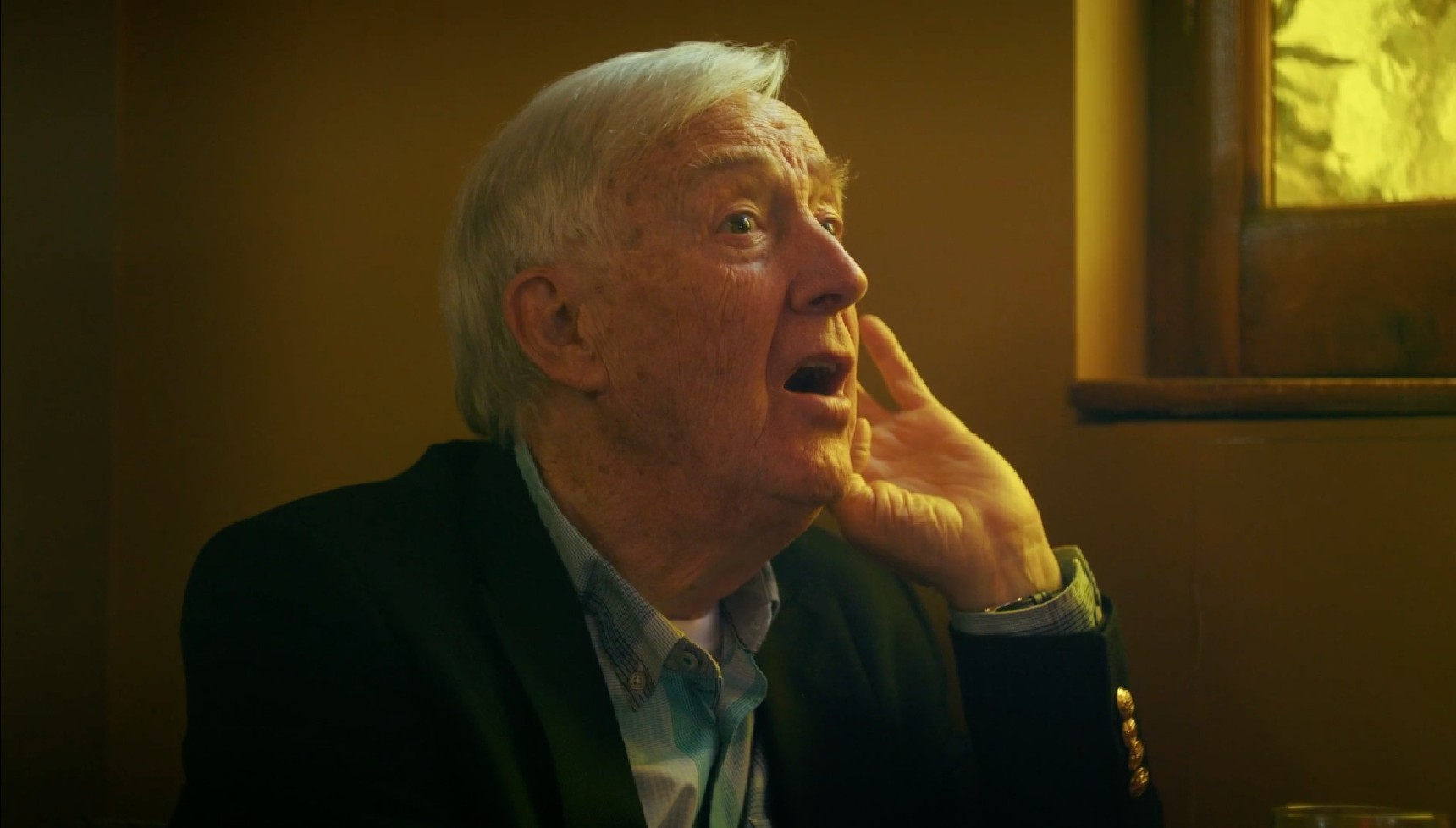Irish actor Billy Boyle as Ray in the cast of the final episode of Benidorm is Murder (Credit: Channel 5)