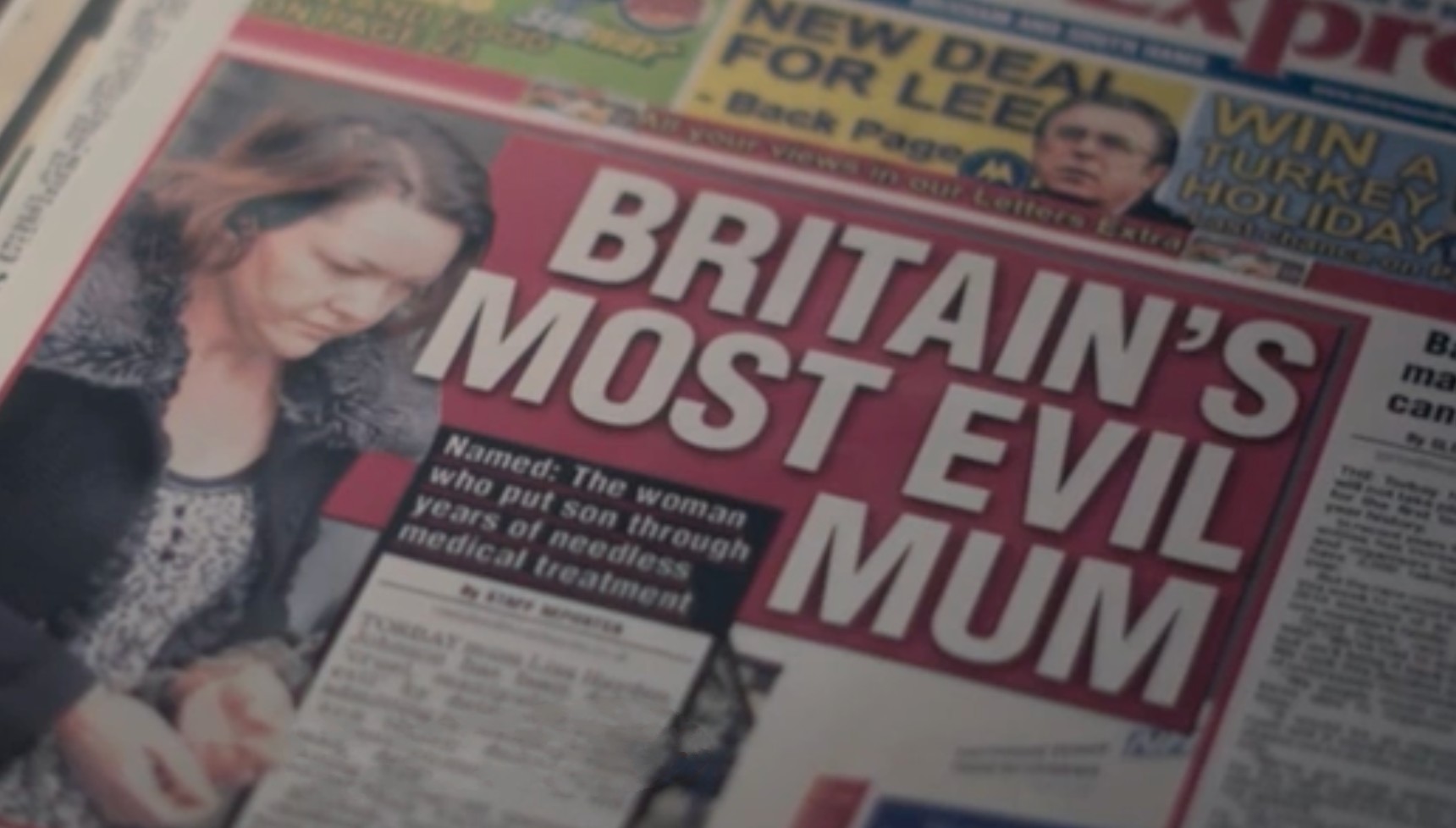 Newspaper headlines called Lisa Hayden-Johnson 'Britain's Most Evil Mum'