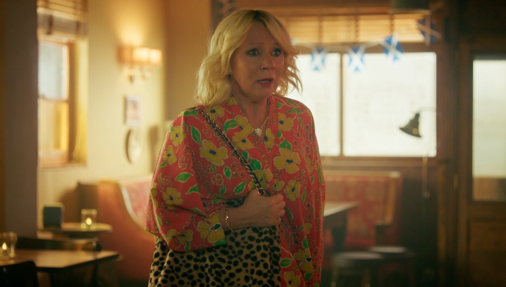 Samantha Power as Sandra in Benidorm is Murder