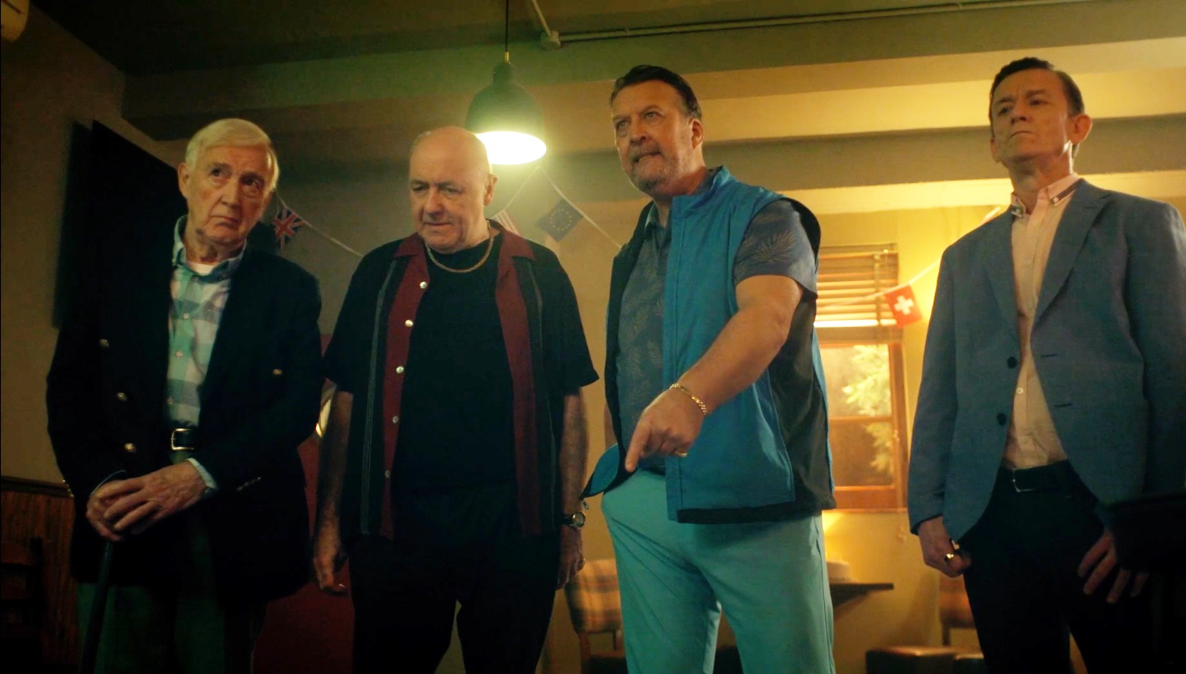 Four criminals who frame Dennis in Benidorm is Murder