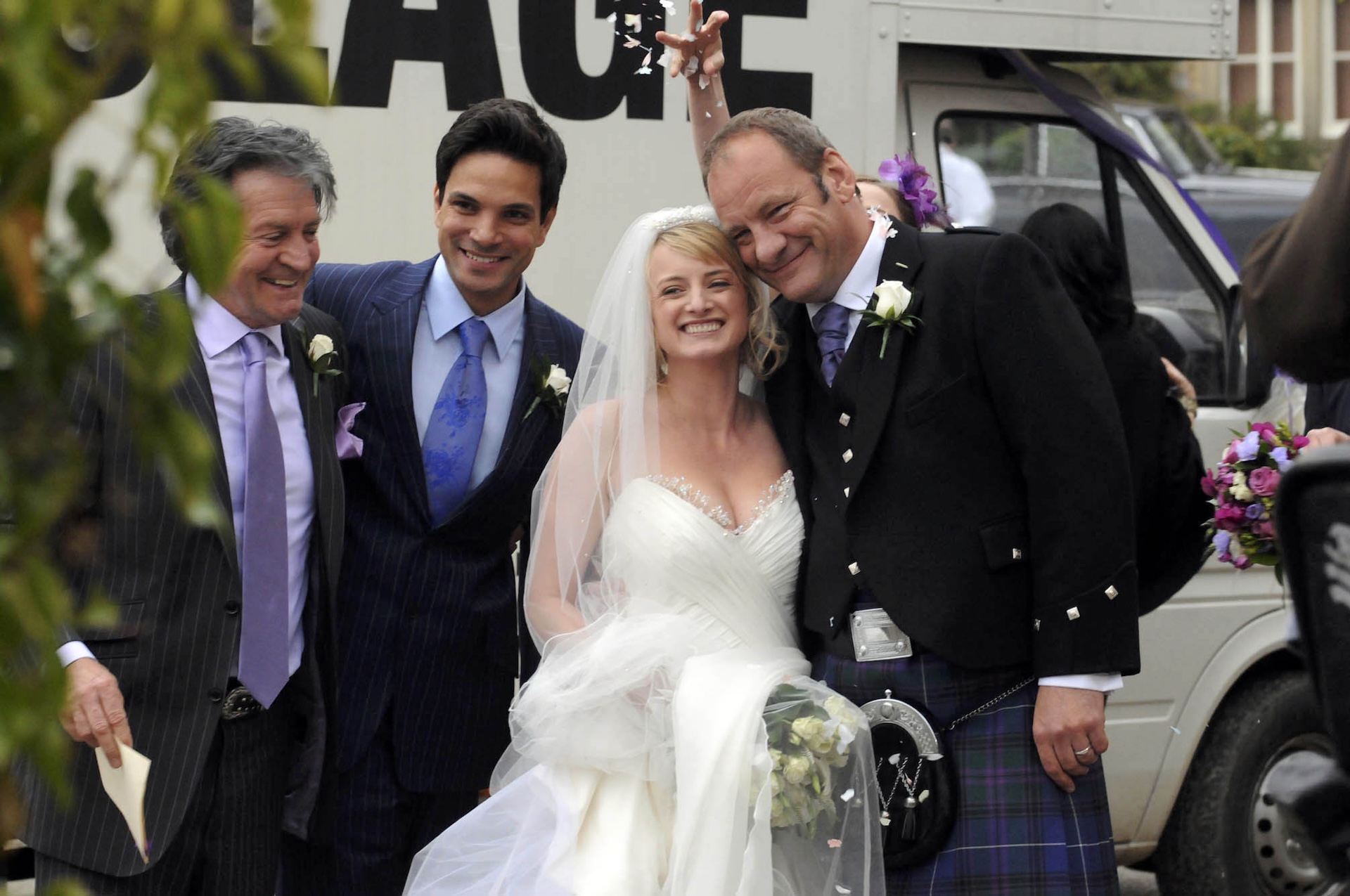 Nicola and Jimmy eventually made it to their wedding in Emmerdale by the skin of their teeth (Credit: ITV/Shutterstock)