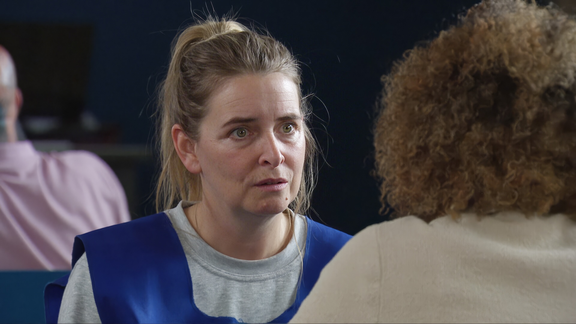 Charity gets a surprise visitor (Credit: ITV)