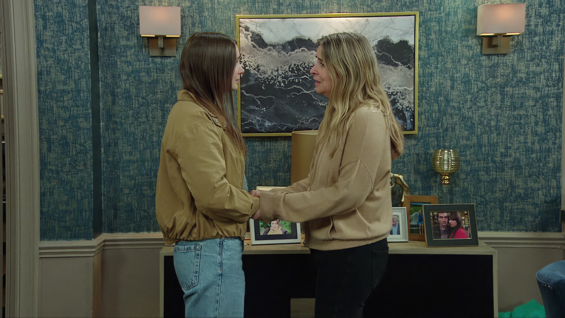 Can Sarah and Charity find a way forward? (Credit: ITV)
