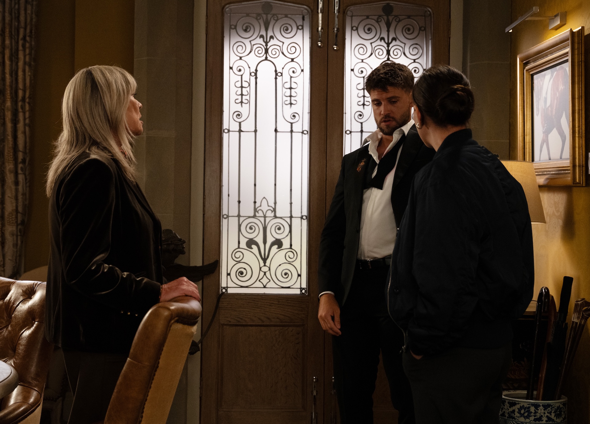 Kim is grateful to Thea and worried about Joe (Credit: ITV)