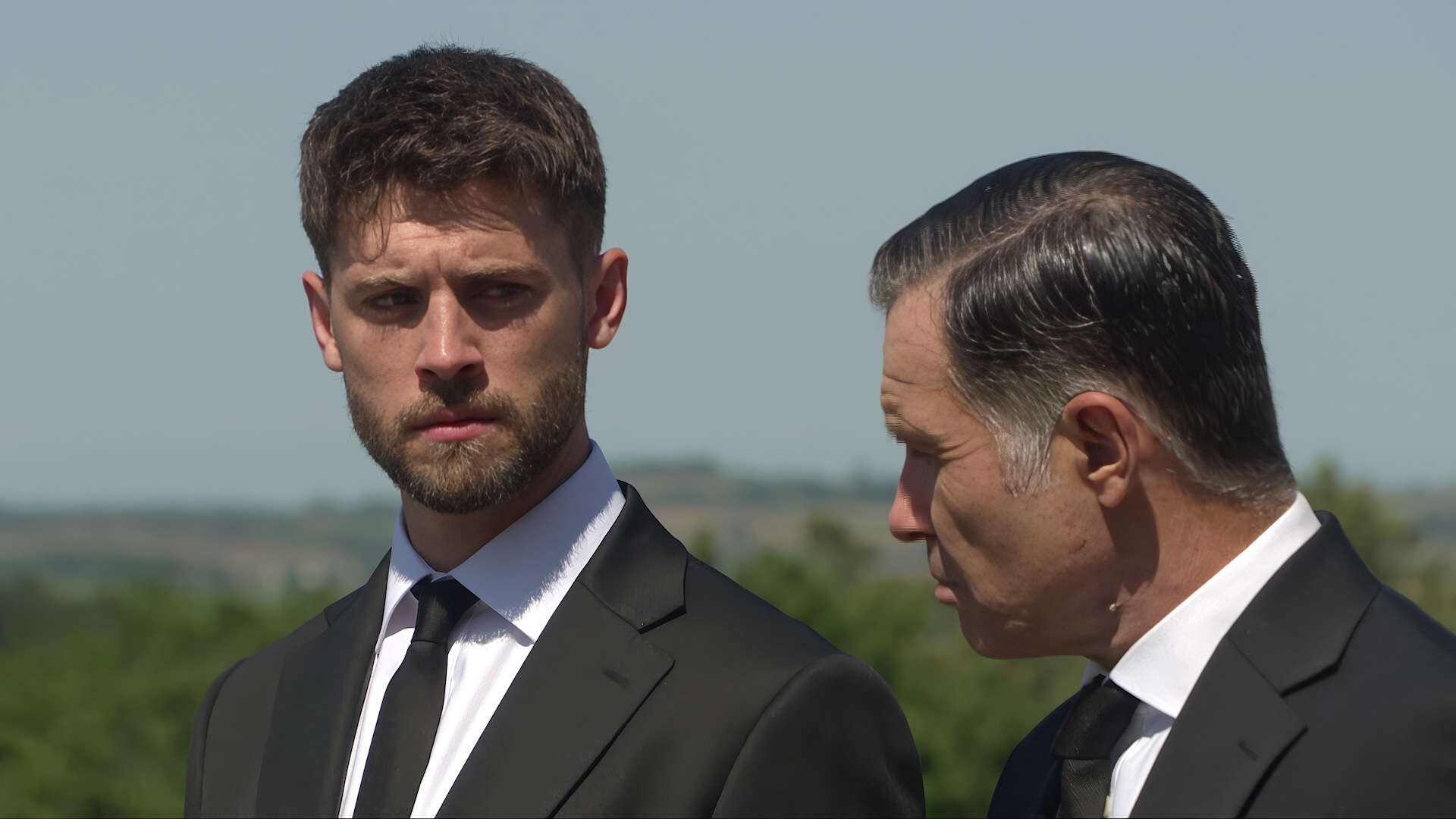 Joe finds the funeral hard, but why is Graham late? (Credit: ITV)