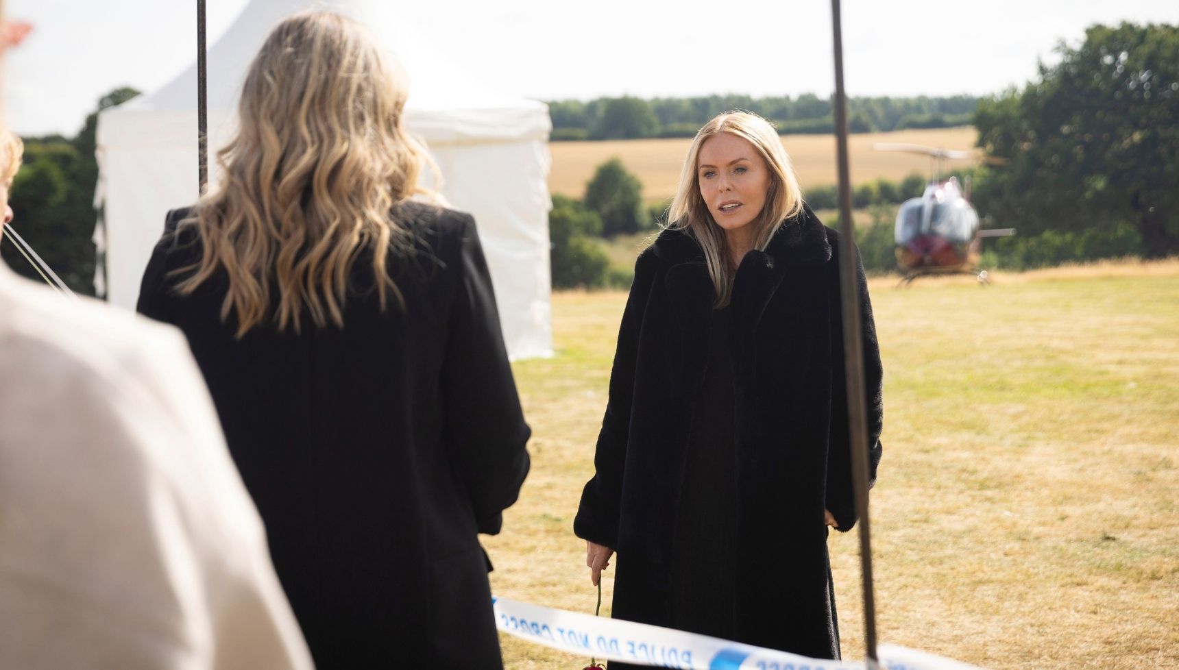 Sadie King speaking to Charity in Emmerdale