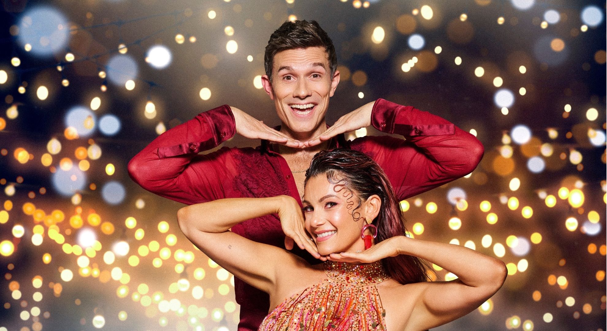 Will Best and Dianne Buswell in a Strictly promo shot