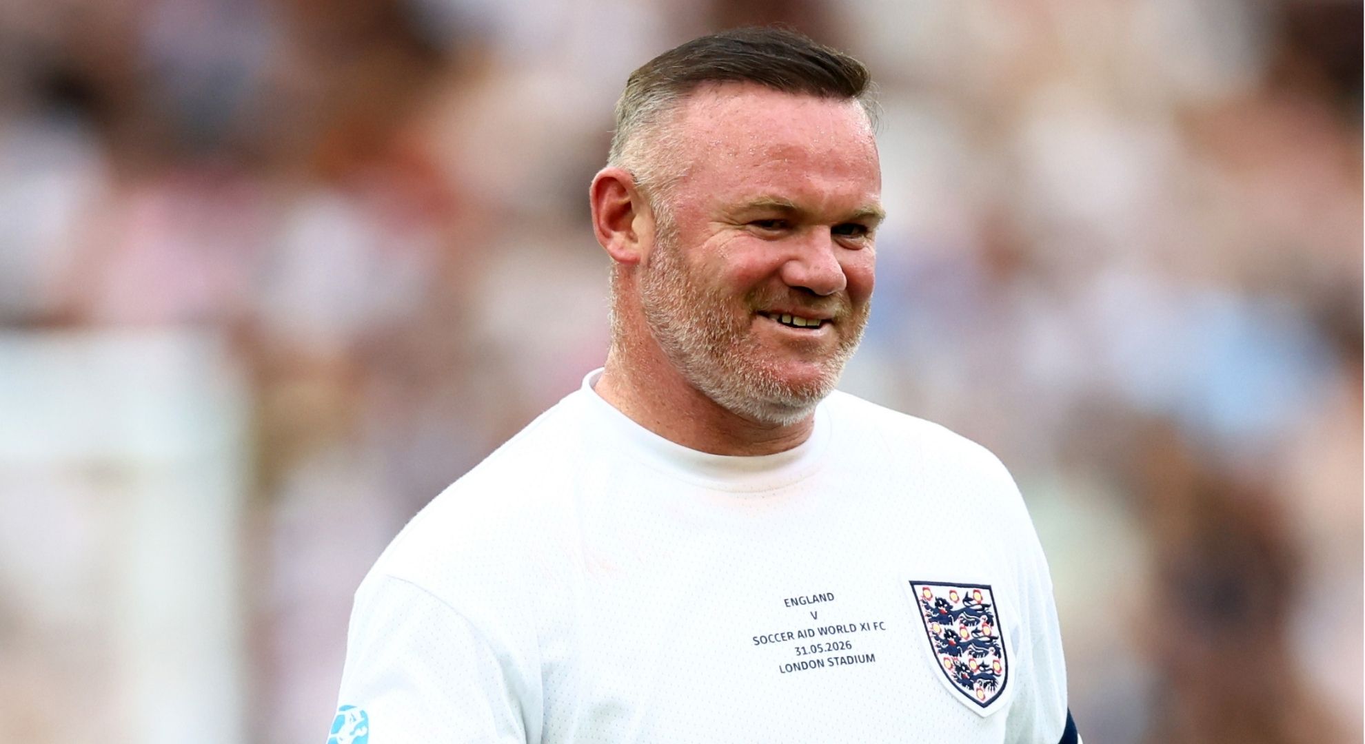 Wayne Rooney in an England top