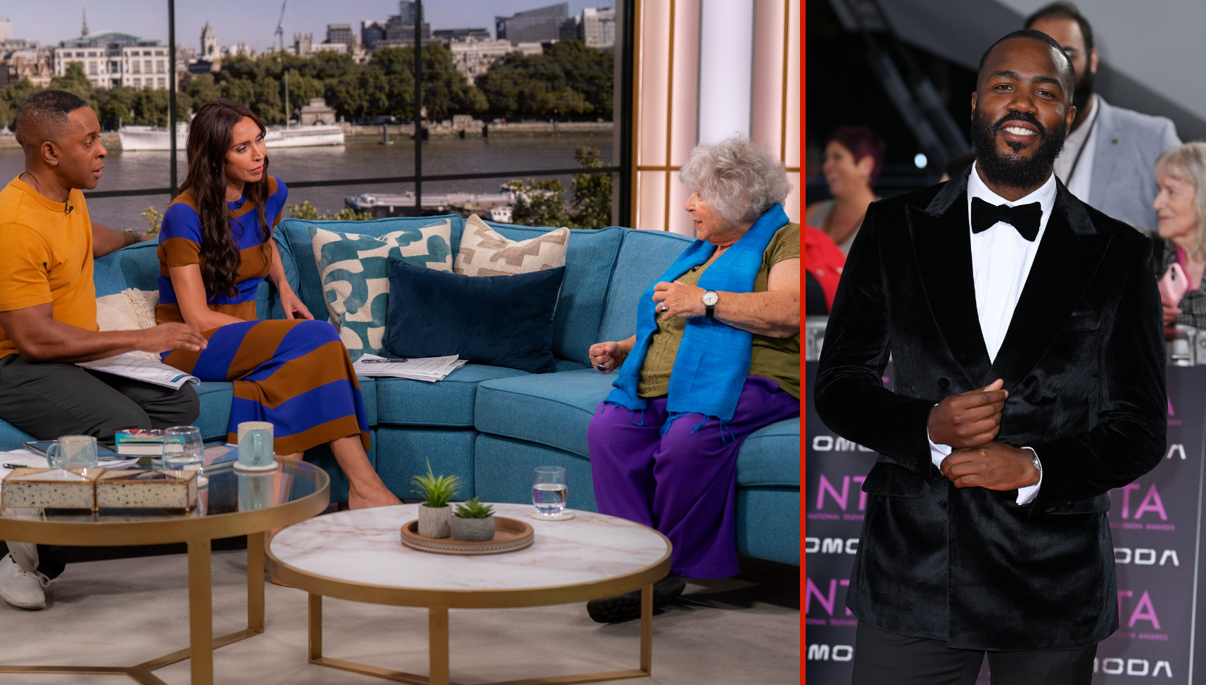 Mo Gilligan sparks gasps at NTAs as he makes dig at Miriam Margolyes amid Andi Peters 'race' row