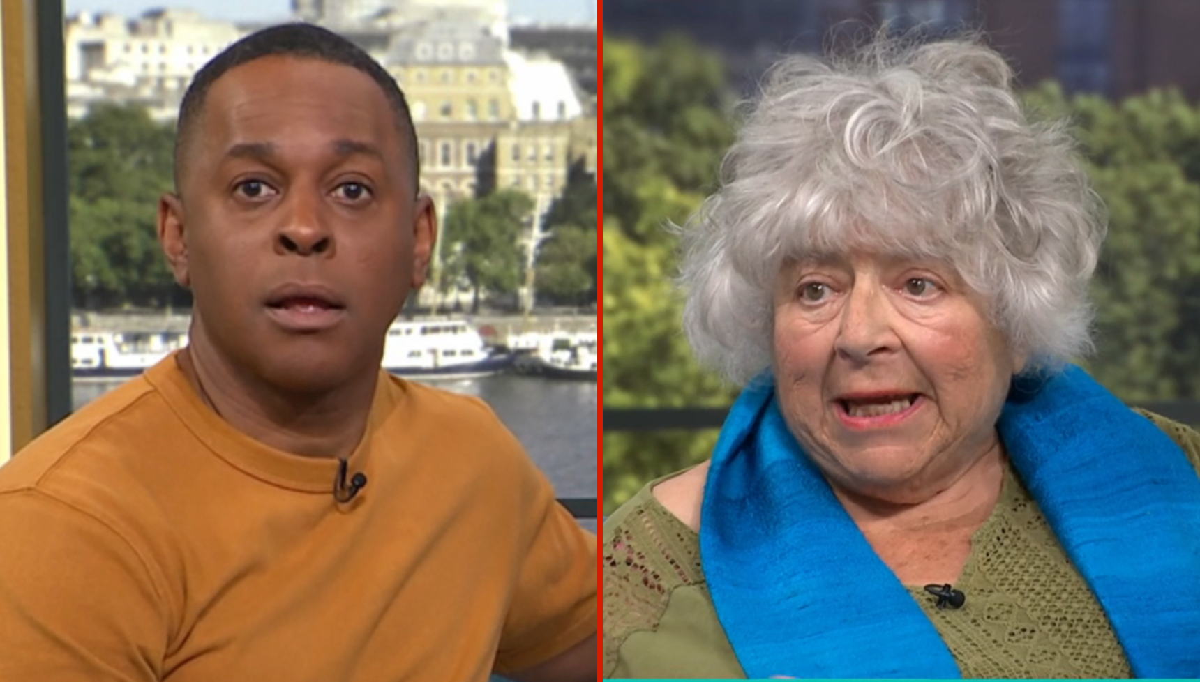This Morning bosses issue on-air warning to Miriam Margolyes as she grills host Andi Peters about his race: 'What are you?'