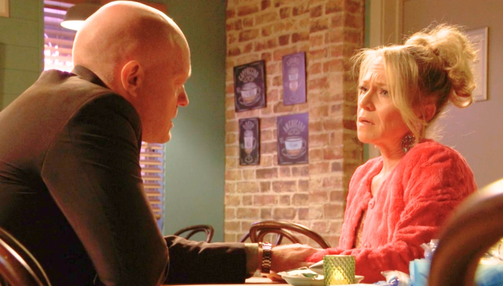 Linda and Max in EastEnders (Credit: BBC)
