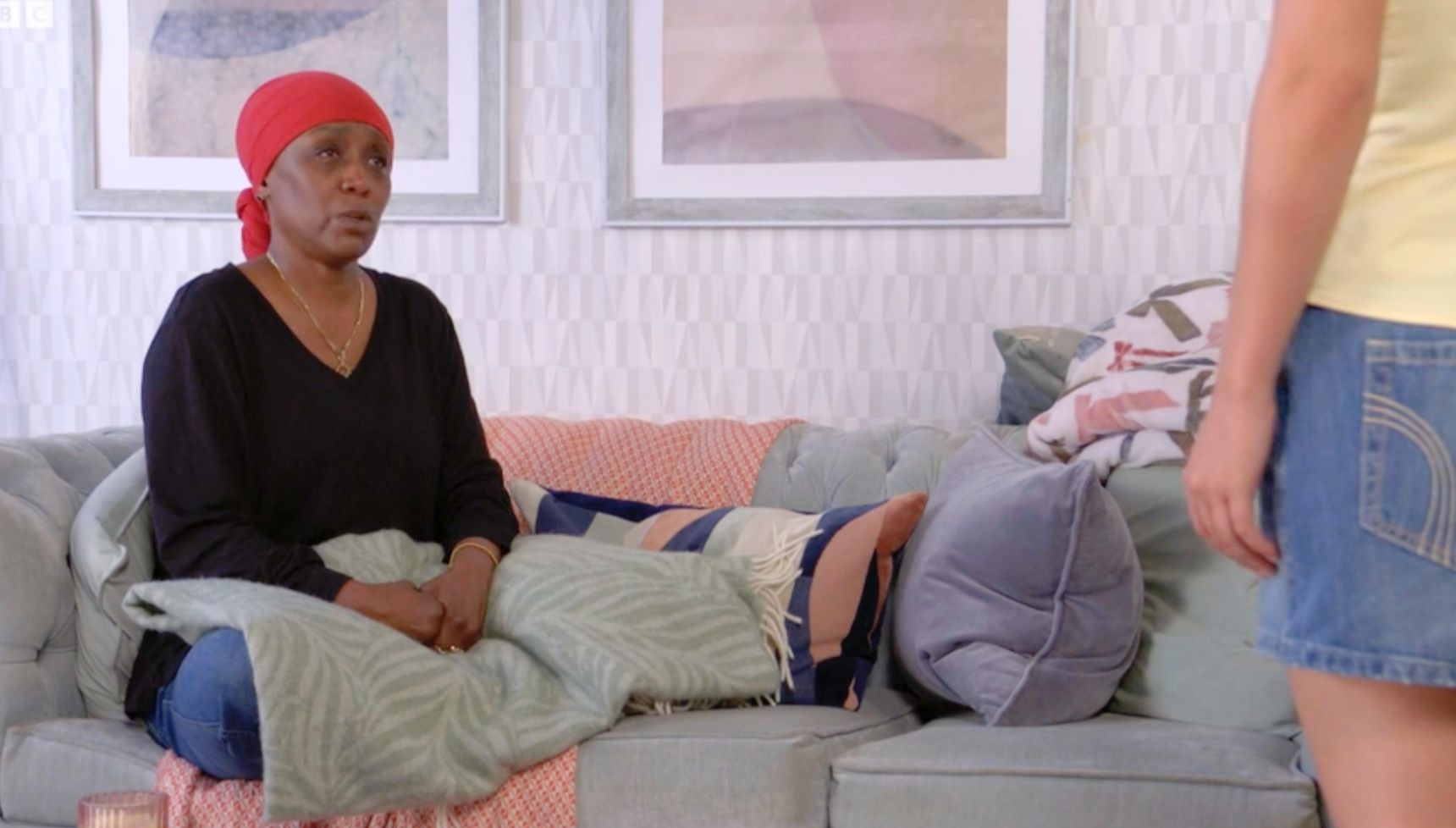 Denise and Amy argue in EastEnders (Credit: BBC)