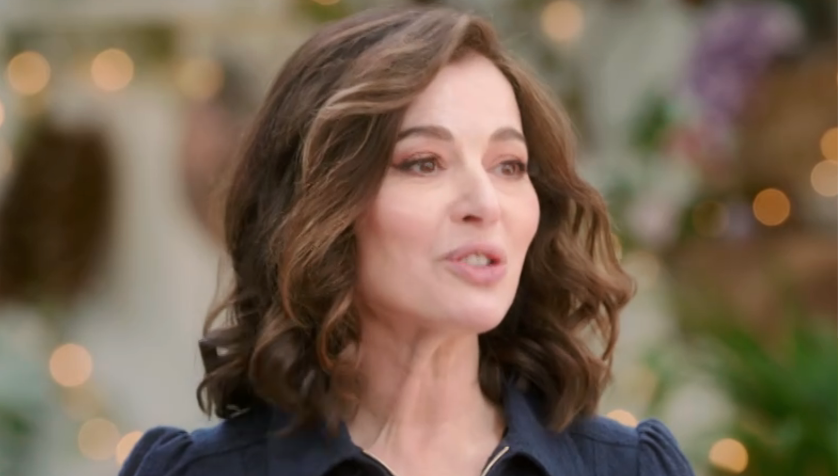 Nigella Lawson in navy top