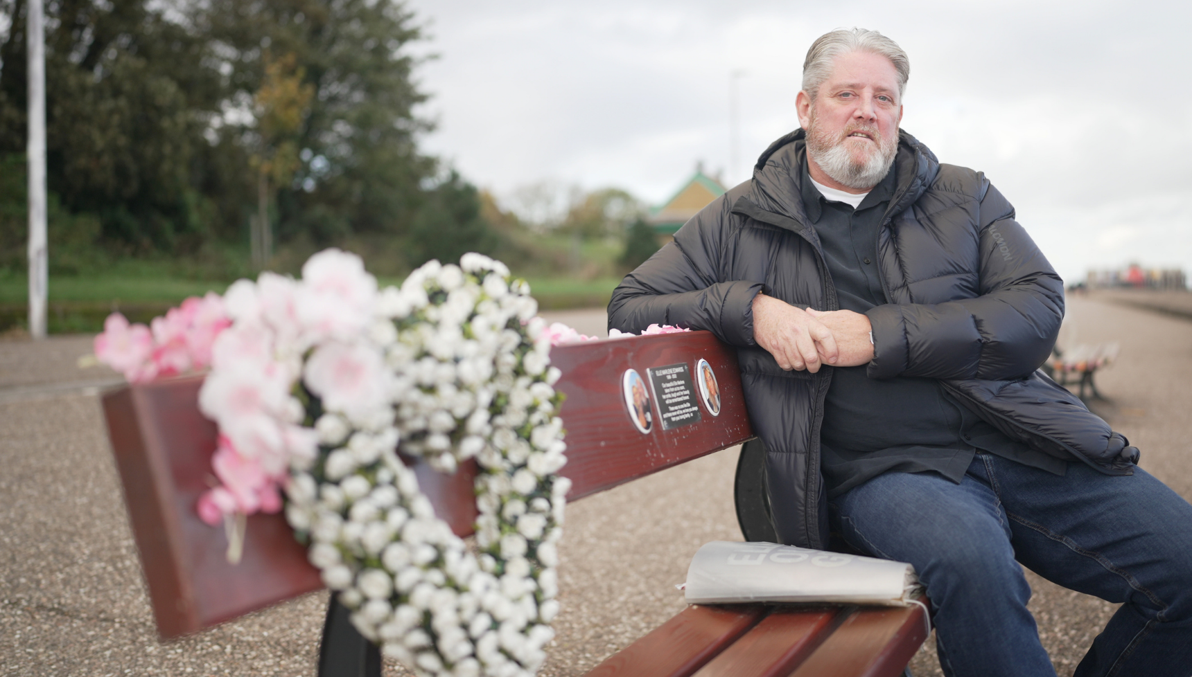 Tim Edwards on Elle Edwards memorial bench