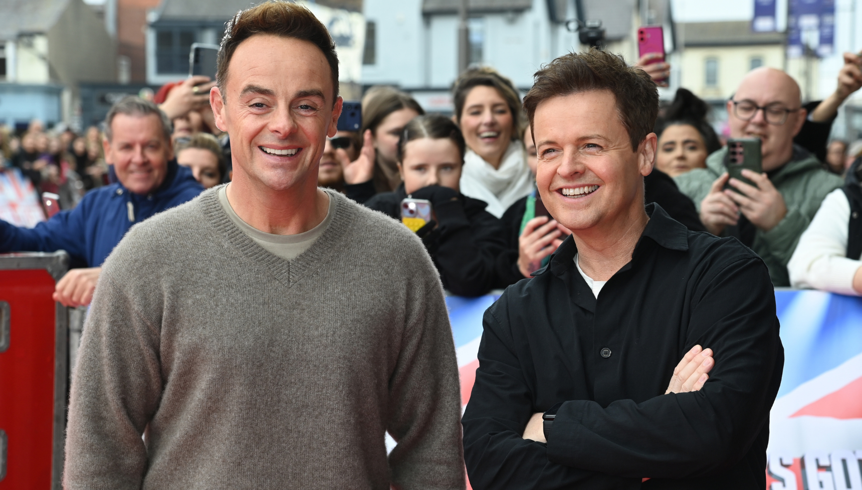Ant and Dec pose on the red carpet