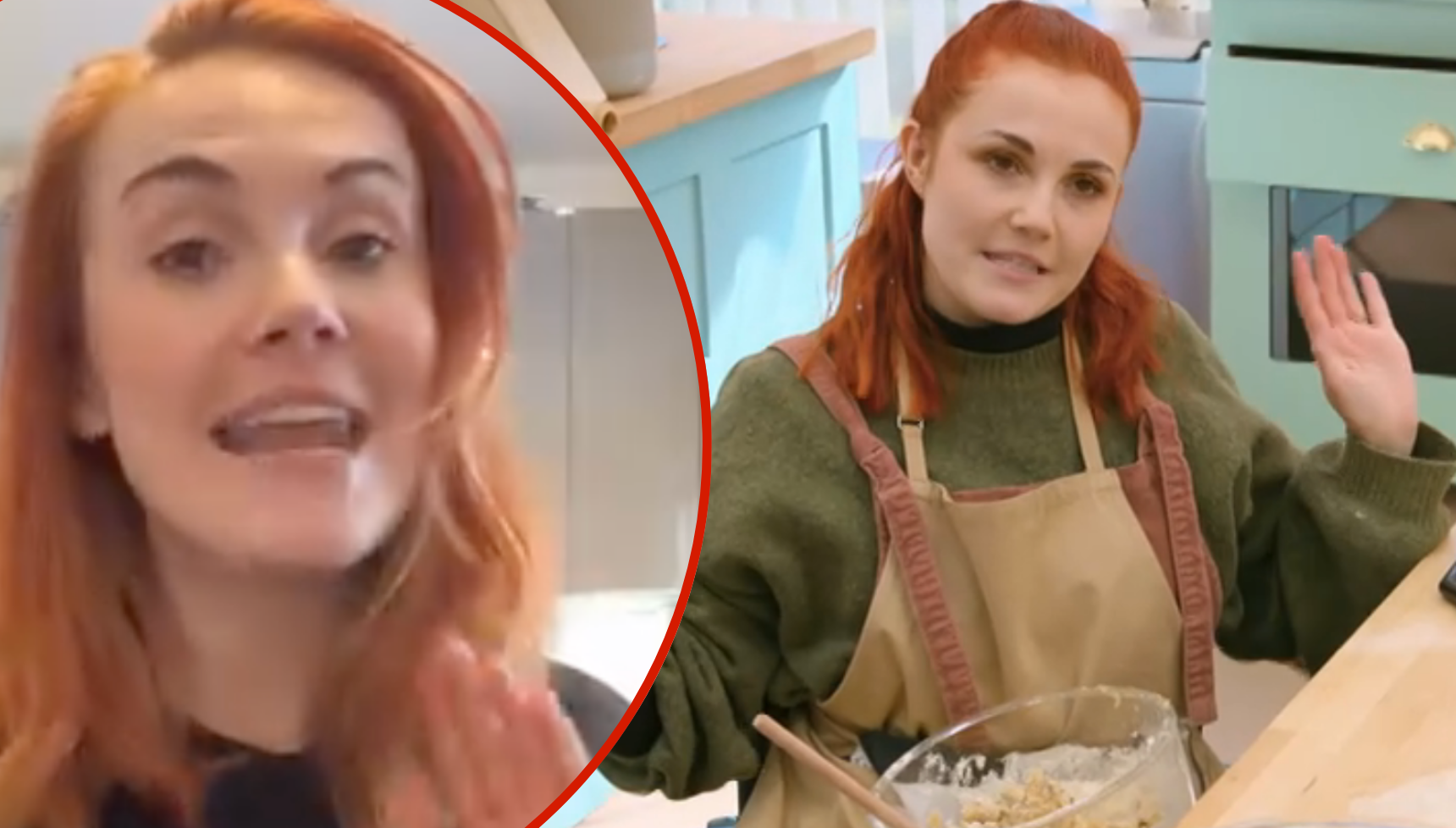 Great British Bake Off's Molly breaks silence about the height of her worktop after spilling biscuit mixture in her lap