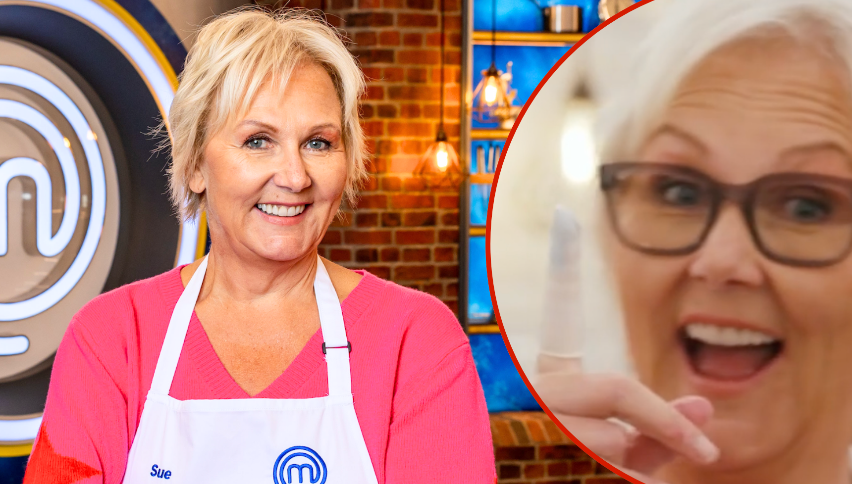 Celebrity MasterChef 2026's Sue Cleaver drops her food on the floor after suffering painful injury