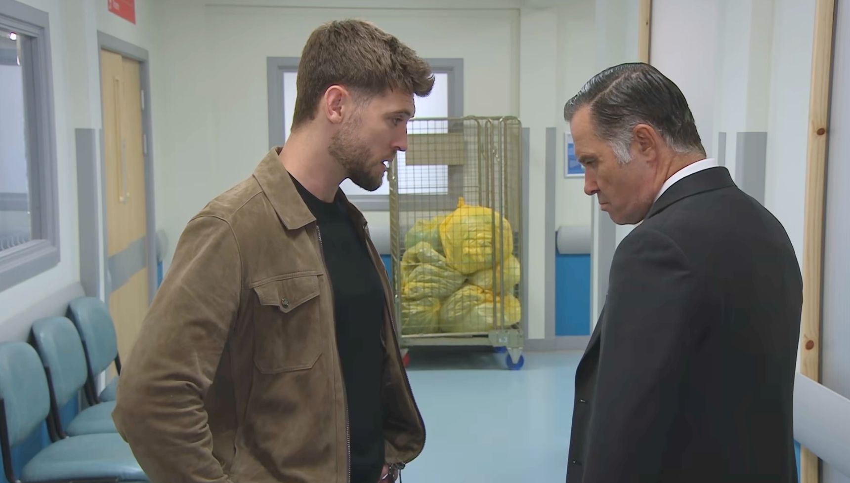 Joe and Graham in Emmerdale (Credit: ITV)