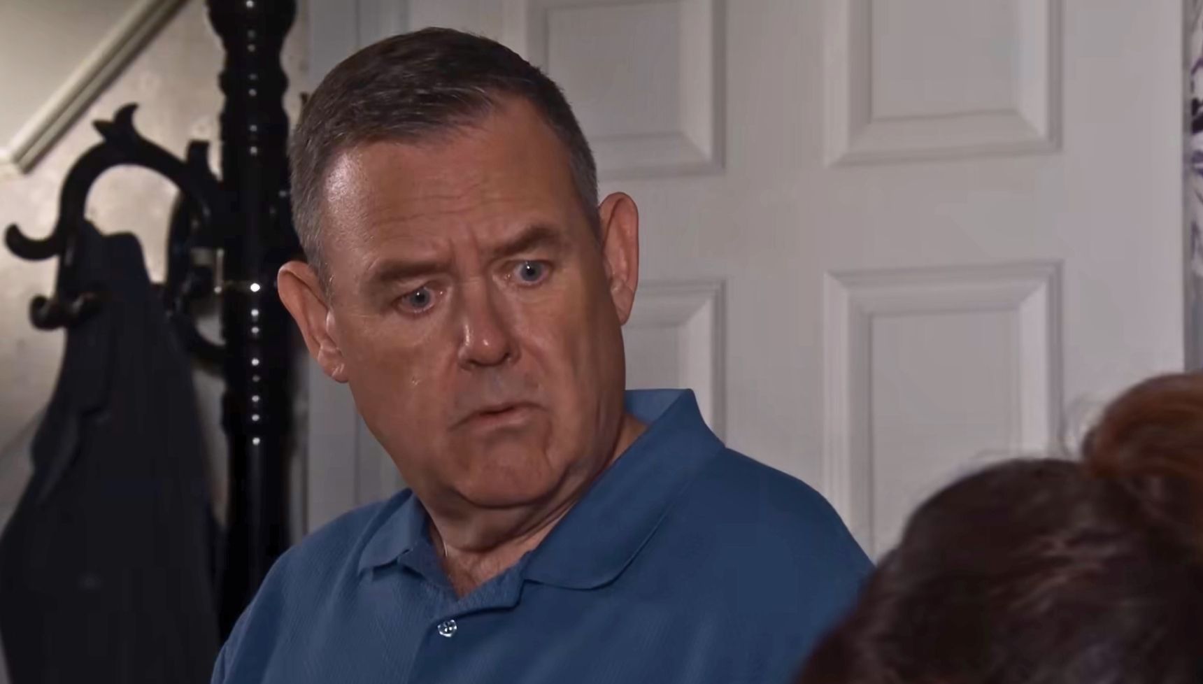 Despite his shock George is there for Christina (Credit: ITV)