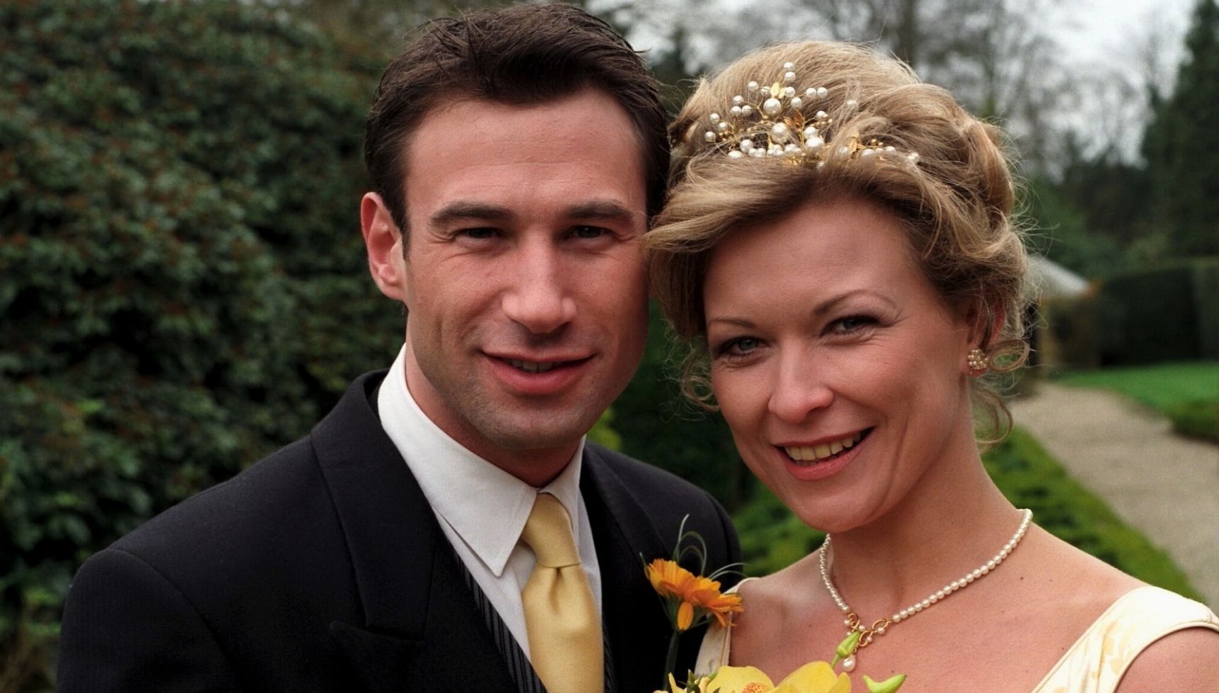 Steve and Kim were married in Emmerdale (Credit: ITV/Shutterstock)