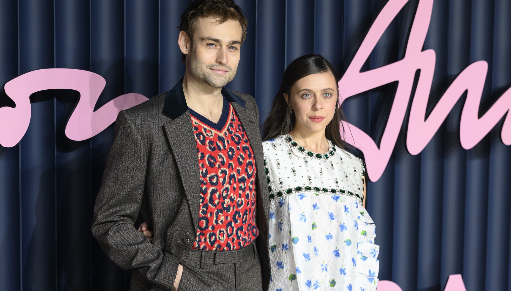 Douglas Booth and with Bel Powley pictured at The Fashion Awards 2025