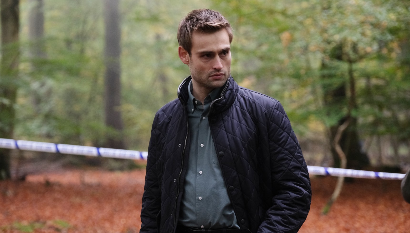 Douglas Booth as DI Radley in The Blame