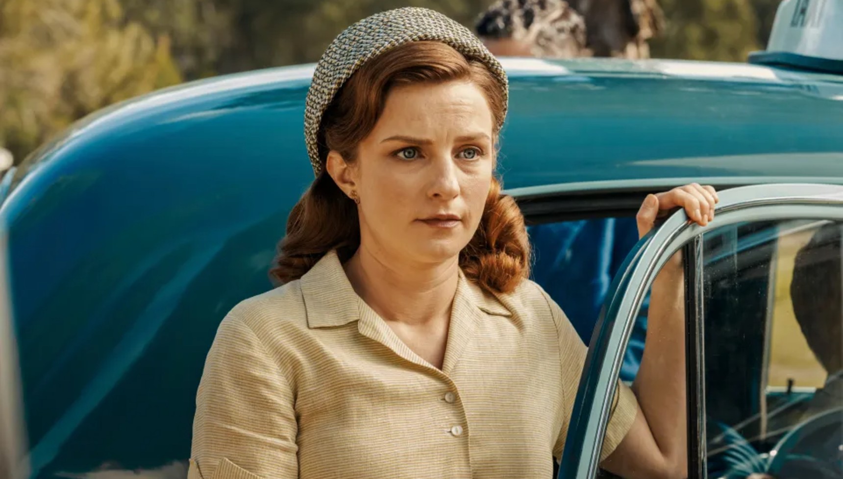Faye Marsay as spirited Annie Roberts in Ten Pound Poms