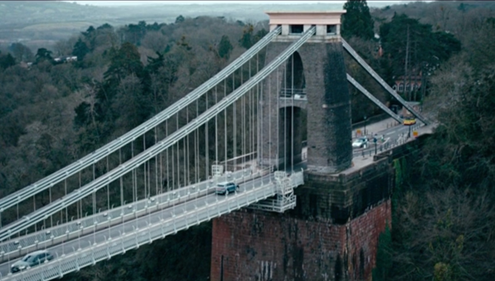 Clifton Suspension Bridge as featured in Winter on ITV