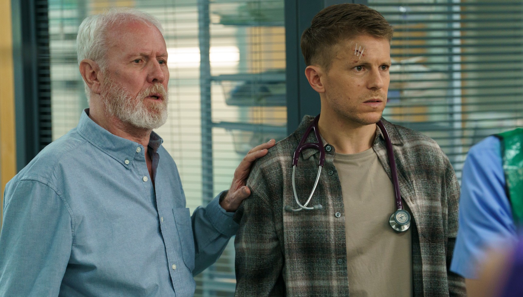 Derek Thompson and Gary Rainsford back in Casualty for the 40th anniversary double-bill