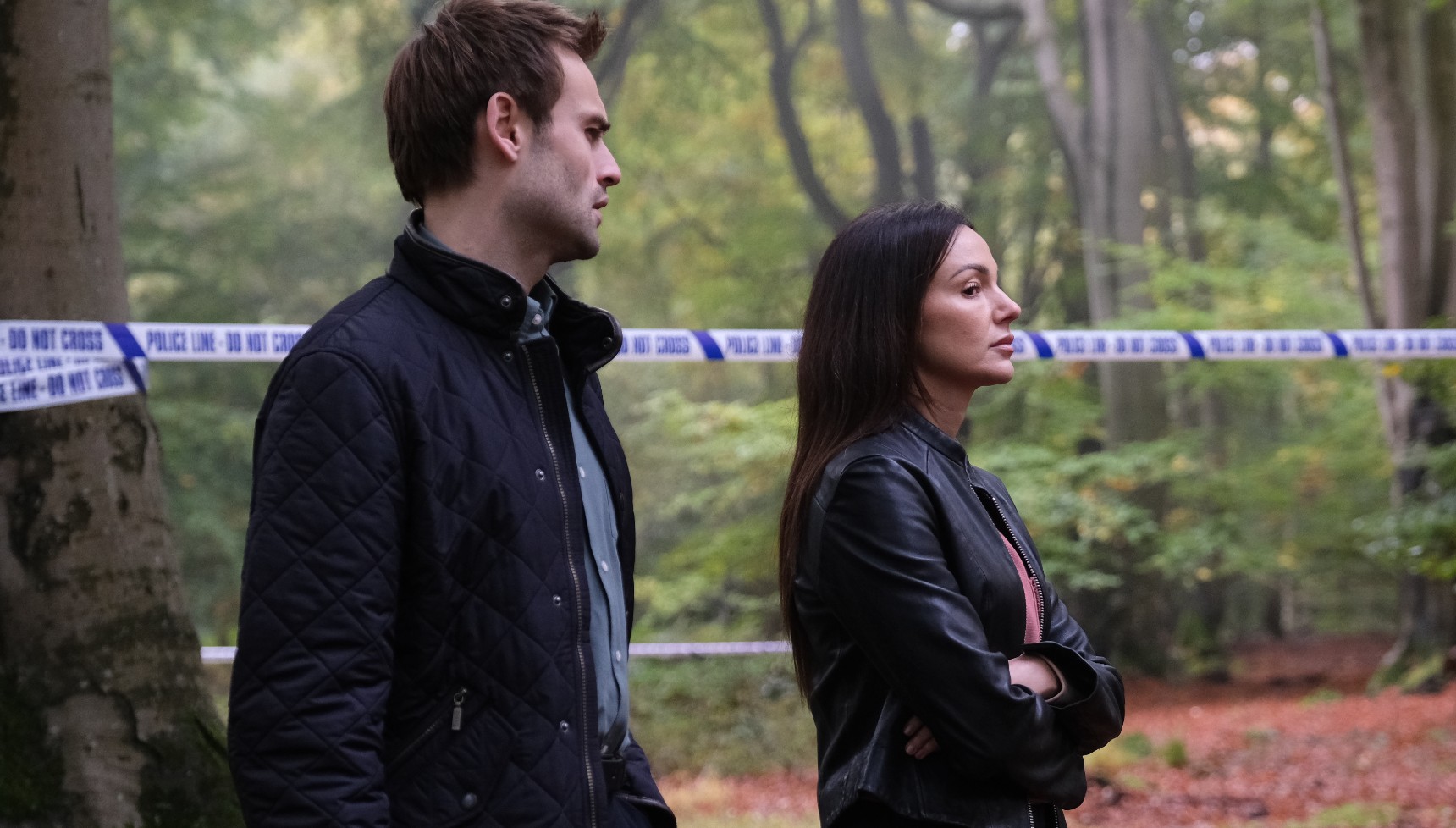 DI Tom Radley and DI Emma Crane in The Blame
