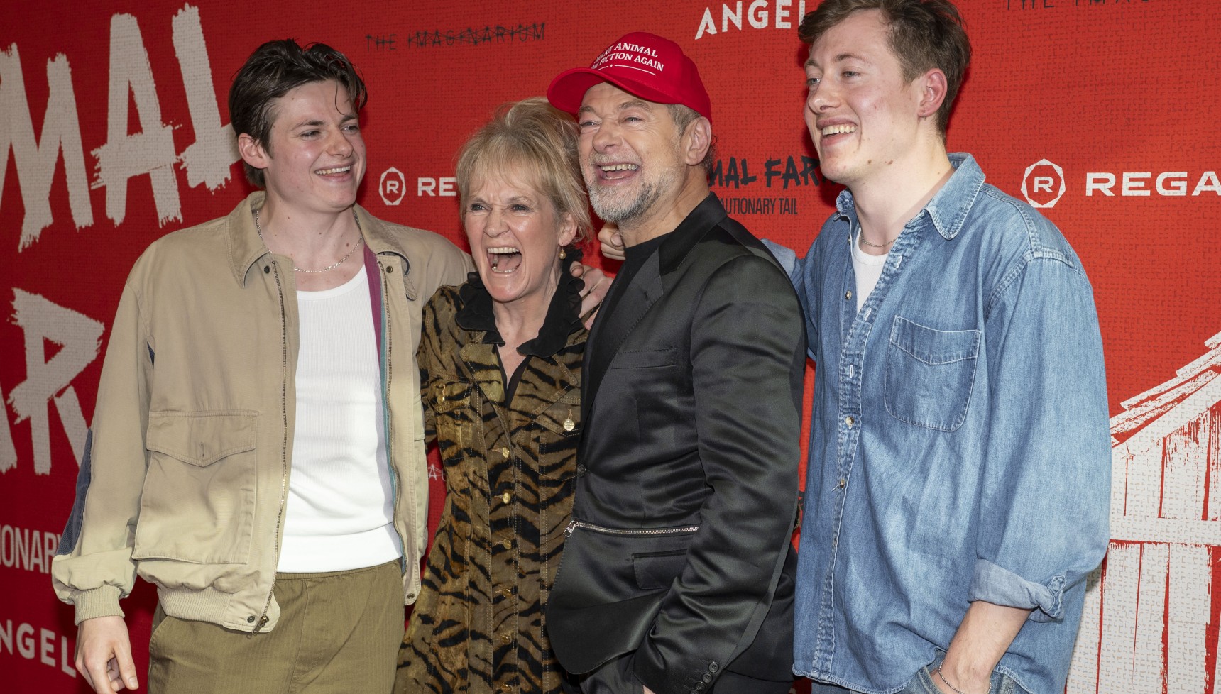 Louis Ashbourne Serkis, Lorraine Ashbourne, Andy Serkis, and Sonny Ashbourne Serkis